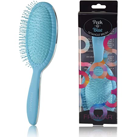 Framar Detangle Brush - Peek-a-Blue