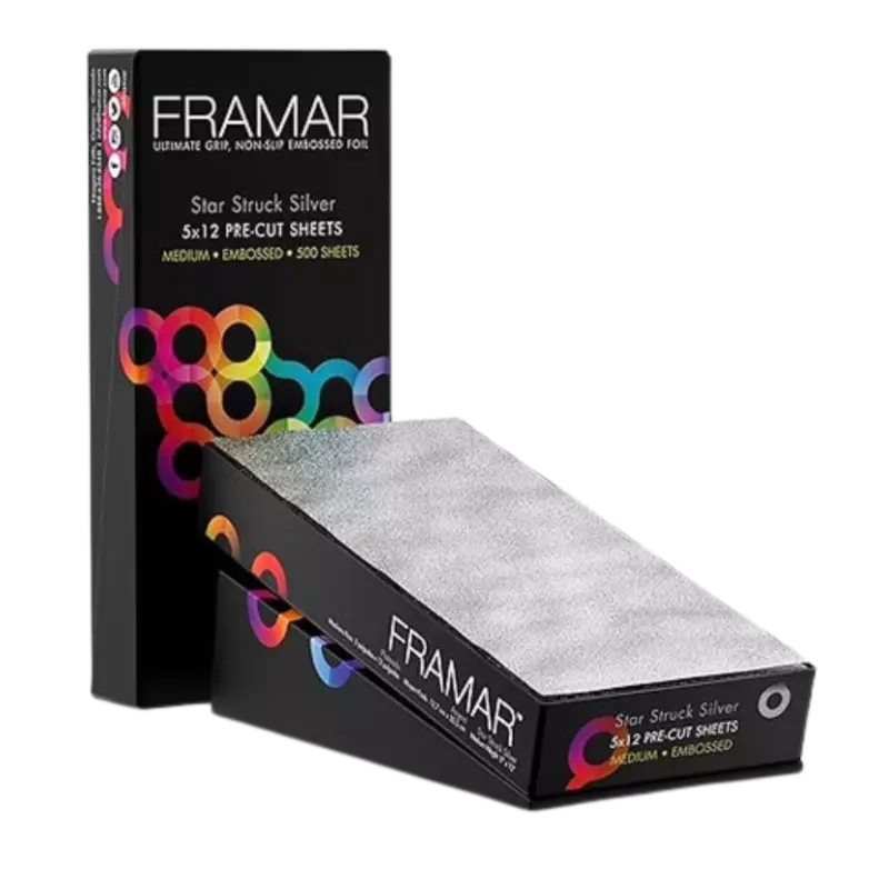 Framar 5x12 Pre-Cut Embossed 500 Sheets Star Struck Silver Medium