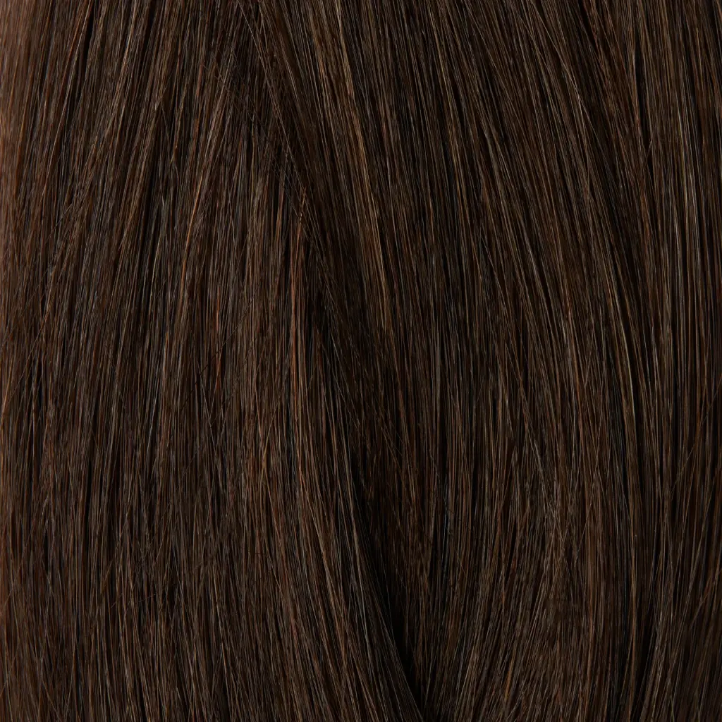 Showpony 45-50cm (20") Deluxe Double Drawn Mini Micro Bead Hair Extensions - 4N Midnight Brown