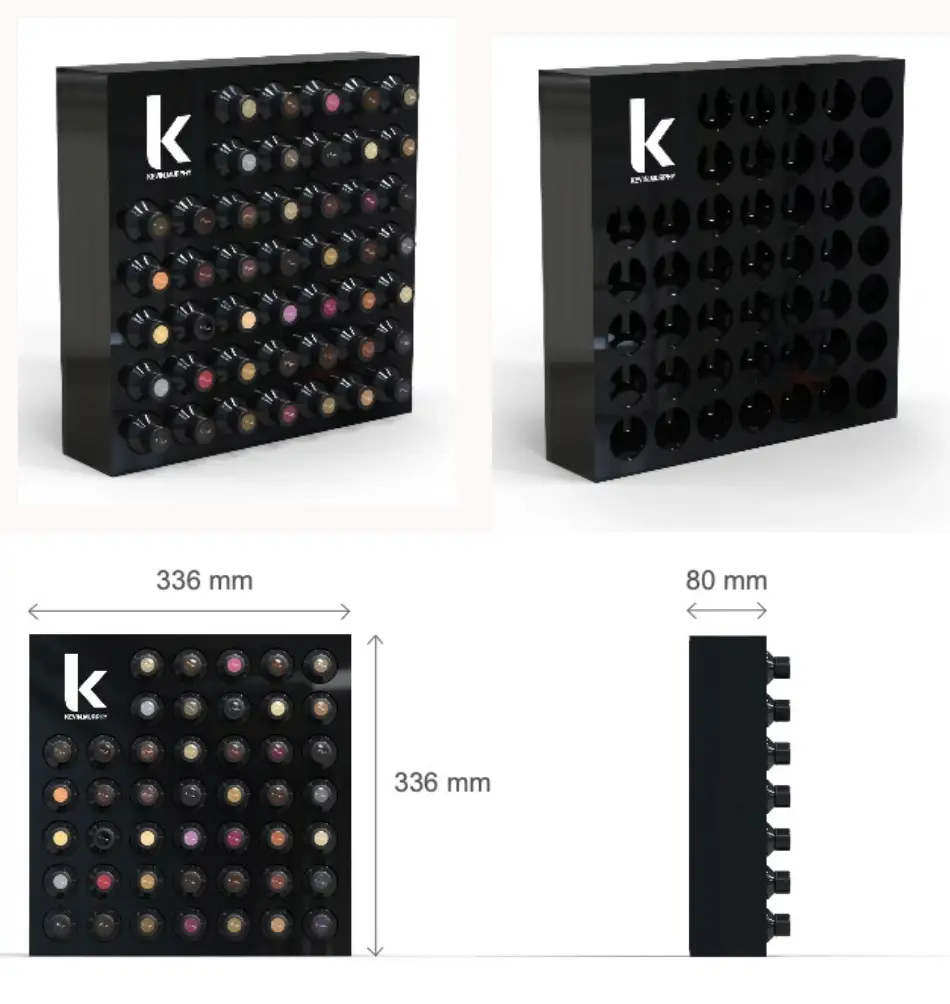 color.me COLOR.ME GLOSS RACK - black acrylic