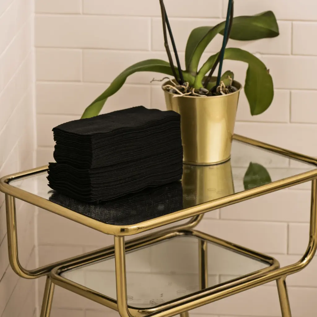 Scrummi Luxury Hand Towels / Black / 12x50 / 40x20cm