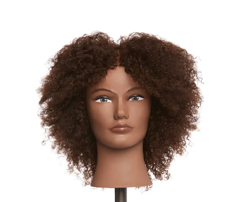 Mannequin Head Pivot Point - Amber - Curl 