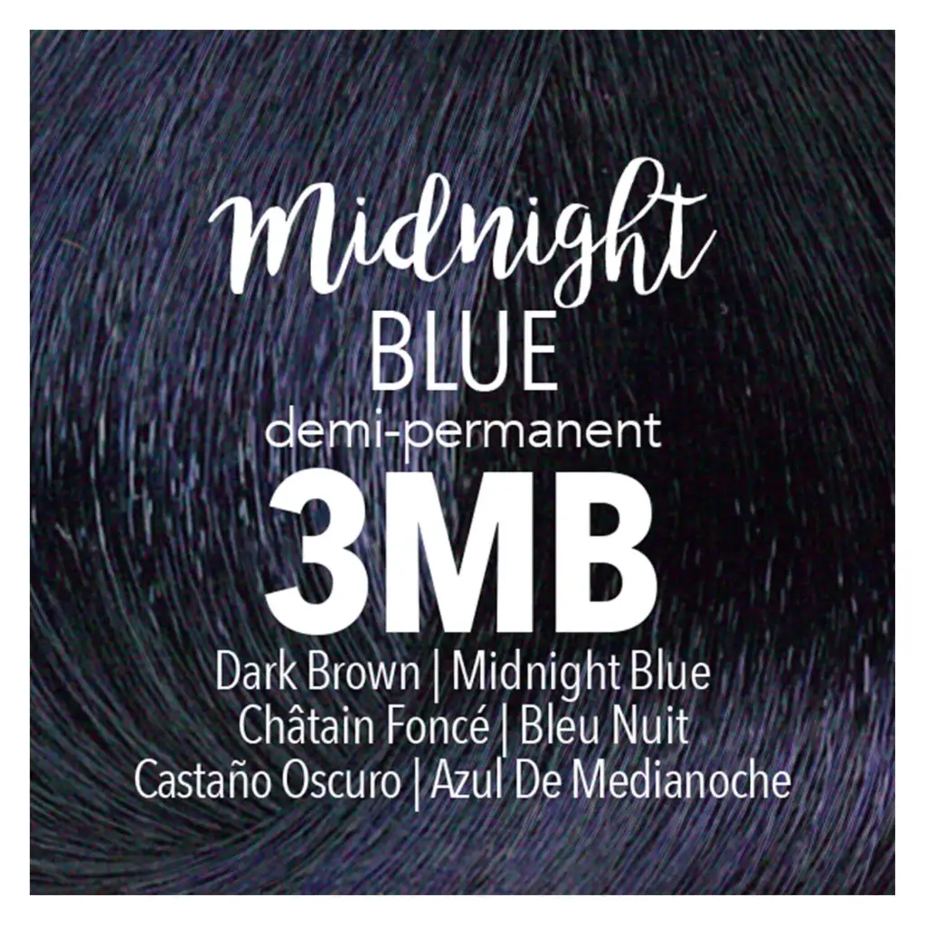 Mydentity - DEMI 3MB Bleu nuit Marron foncé