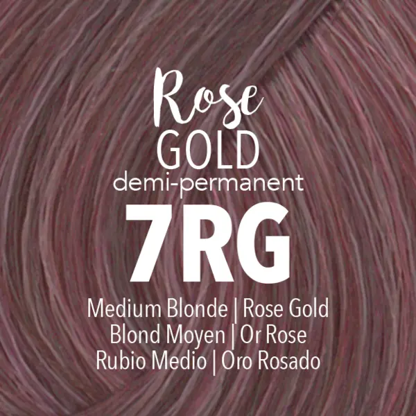 Mydentity - DEMI 7RG Rose Gold Medium Blonde