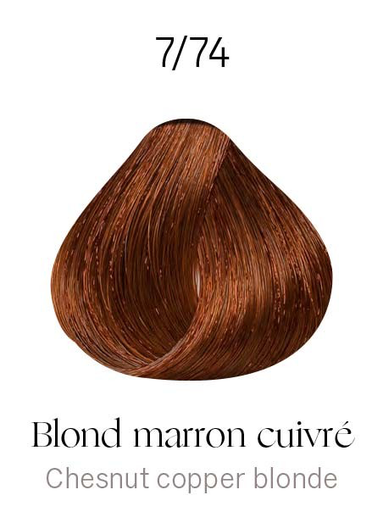 [KD10190] Kydra Crème 7-74 Chestnut Copper Blonde