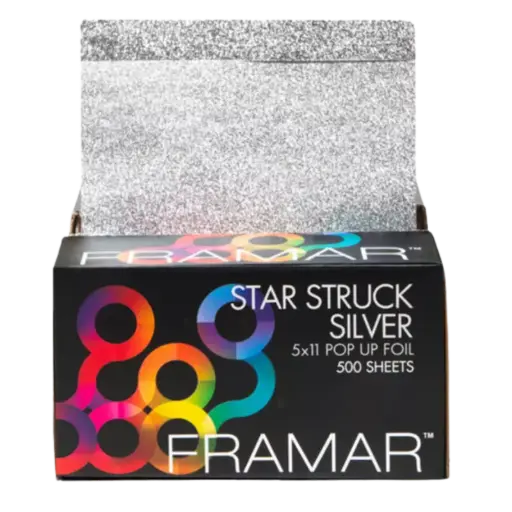 [PU-500SIL] Framar Star Struck Silver 5x11 Pop Up Foil - 500 Sheets