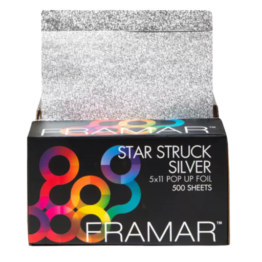 [PU-25SIL] Framar 5x11 Pop Ups Star Struck Silver Foil - 25 Sheets