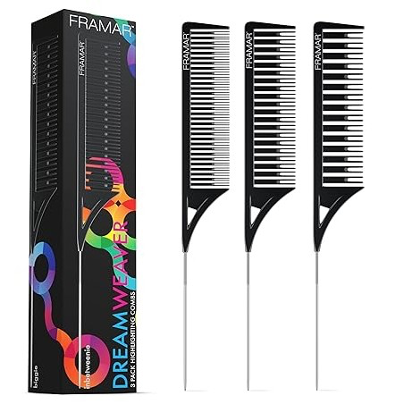 [CMB-DW-BLK] Framar Dreamweaver Comb - Black, 3 Stk.