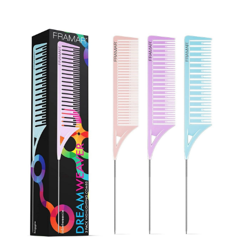 [CMB-DW-PSTL] Framar Dreamweaver Comb - Pastel, 3 pièces