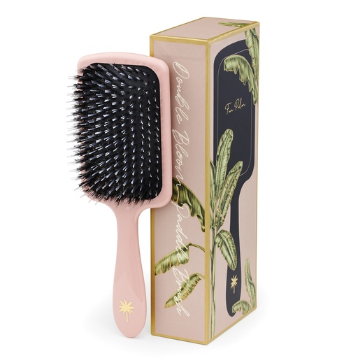 [7916] Fan Palm Boar- & Nylon Brush Large Paddle - Double Bloom